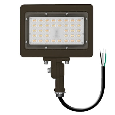 Envision LED Area Flood: M-Line 1/2" Knuckle, LED-ARL-15W-TRI-BZ-KN