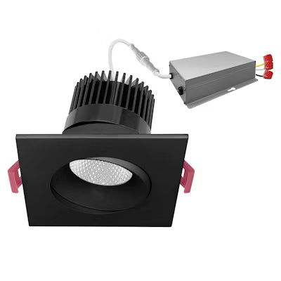 Envision LED 4" Multiple, Single Head , 5CCT Selectable 27K/30K/35K/40K/50K, Black, LED-SQM1-4-15W-5CCT-BLK