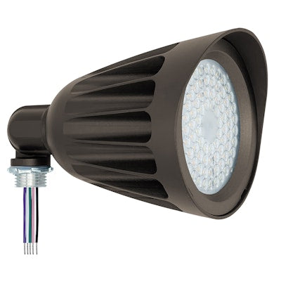 Envision LED Bullet Flood Lights, S-Line, 3CCT Selectable 30k/40k/50k, Bronze, LED-BLT-25W-TRI-BZ-KN-UNV