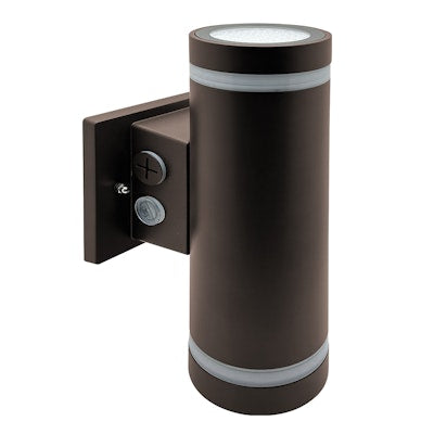 Envision LED 3" Edge-Lit Cylinder Up/Down Light, M-Line, 3CCT Selectable 30k/40k/50k, Bronze, LED-CYE-UD-3-3P30-TRI-BZ-PC