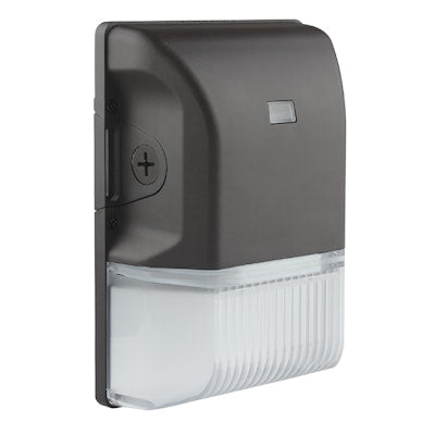 Envision LED Mini Wall Pack, M-Line - w/ Photocell, 3CCT Selectable 30k/40k/50k, Bronze, LED-WPM-20W-TRI-F-BZ-PC