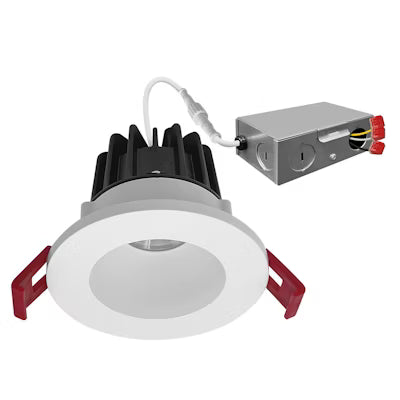 Envision LED 2" Smooth Downlight, SnapTrim-Line, 2CCT Selectable 30K/18K, White, LED-DLJBX-2-6W-3WD-W/W-S