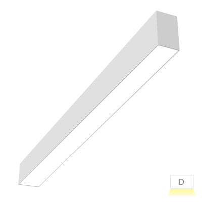 Envision LED ARCY-Line, 8' Architectural Linear fixture (Downlight), 5CCT Selectable 50k/40k/35k/30k/27k, White, LED-ALIN2-8FT-3P100-D-5CCT-WH