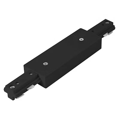 Envision LED Straight Connector, connect two track sectionswith a center feed option, Black, TS3-SM-SC-BL