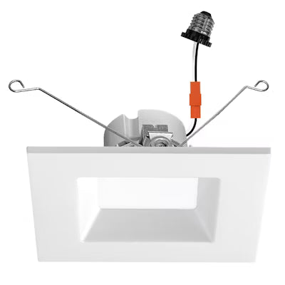 Envision LED 6" Square Retrofit Downlight, 5CCT Selectable 27K/30K/35K/40K/50K, White, LED-DL-SQ-6-14W-5CCT