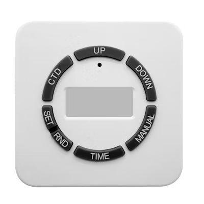 Envision LED Digital Timer, White, DT-LV-PG