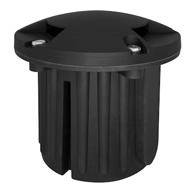 Envision LED In-Ground Light, 3-Light Covered Lens, Matte Black , IGL-3L-BR-MBL-12V