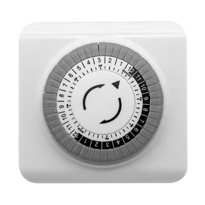 Envision LED Mechanical Timer, White, MT-LV-PG