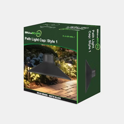 Envision LED Path Light Cap, Style 2, Matte Black, PL-H-BR-MBL-2