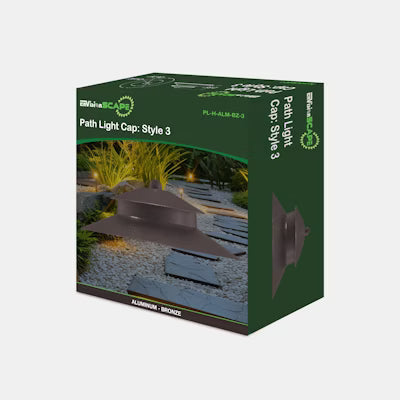 Envision LED Path Light Cap, Style 3, Bronze, PL-H-ALM-BZ-3
