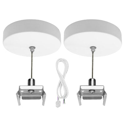 Envision LED Suspension Kit, 6' Canopy Top 1 Wire (2 pcs), White, SK-6FT-CPR-1WR-WH