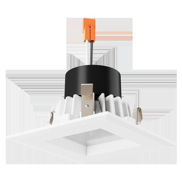 Elco Lighting 4" Square LED Reflector Insert, 10–11W, CRI93, 5-CCT Selectable, TRIAC Dimming, Bronze, EL442CT5BZ