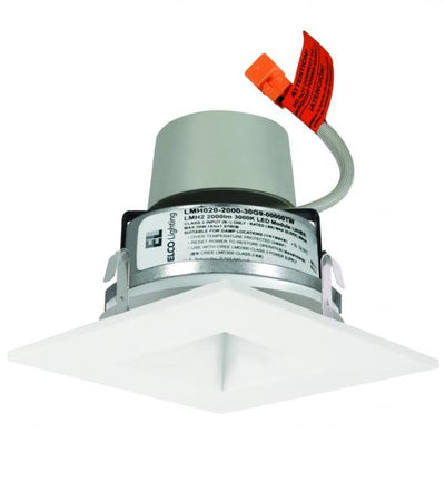 Elco Lighting 4" LED Square Reflector Insert, 8.76W, 5000K, CRI93+, Triac/ELV/0-10V, E417R0850W