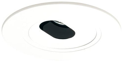 Elco Lighting 5" Adjustable Slot Aperture Trim, 12V 75W MAX, White, EL5420W