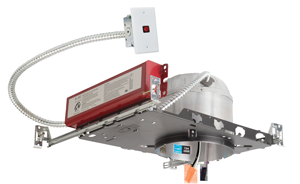 Elco Lighting 6" IC Shallow LED Housing, Emergency Battery Backup, 120/277V, EL760ICDXA-EM5