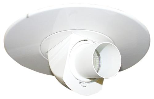 Elco Lighting 6" Adjustable Spot with Snoot, White, EL2587W