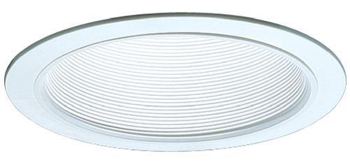 Elco Lighting 6" Metal Baffle Trim, White, ELM40W