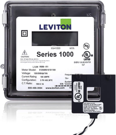 Leviton Series 1000 277V 400A 1P2W Outdoor Kit with 1 Split Core CT,1O277-4W