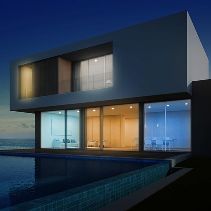 Elite 12 Pack REL437-CCT Series LED Retrofit Baffle Trim, Color SeleCCTor 2700K/3000K/3500K/4000K/5000K (White, 4")