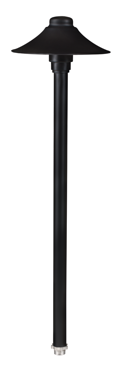 Corona Lighting CL-639 Area Light, 12V LED, 18 In. Stem, Black, CL-639-BK