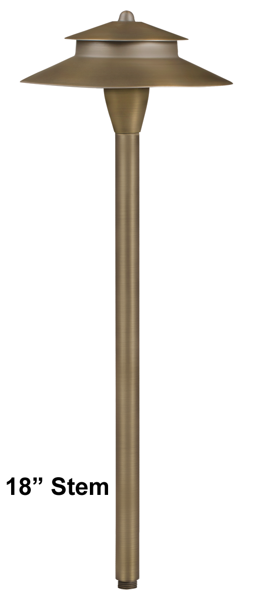 Corona Lighting CL-645-BT RGB-WW Landscape Light, 1-5W, CCT Selectable, 90 CRI, 18 In. Stem, Antique Bronze, CL-645-BT-AB-18