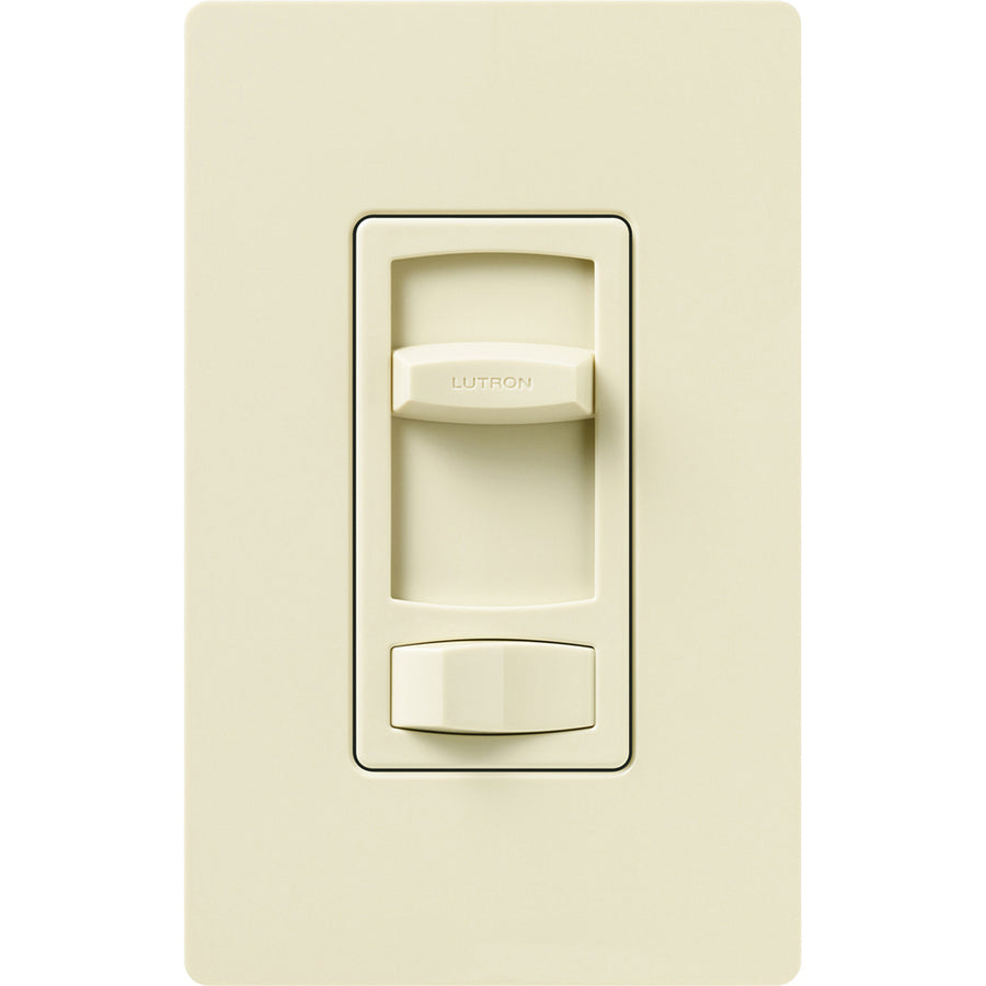Lutron Skylark Contour Dimmer Switch, 1000W Incandescent/Halogen or 600VA MLV, Single Pole/3-Way, 120V, CT-103P-AL, Almond