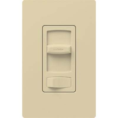 Lutron Skylark Contour Dimmer Switch for Electronic Low-Voltage, 300W ELV, Single Pole/3-Way, CTELV-303P-IV, Ivory