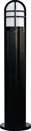 Dabmar Fiber G Bollard Open Cage 120V-277V G24 LED 12W 30K, D110-L12-30K-B, Black