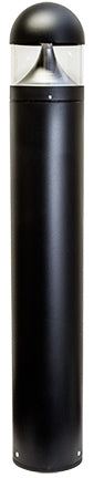 Dabmar Cast Alum Bollard Diffused 120V-277V LB 20W 40K, D810-LB20-40K-B, Black