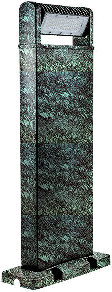 Dabmar Cast Alum Bollard Tilting 120V-277V LB 60W 40K, D820-LB60-40K-VG, Verde Green