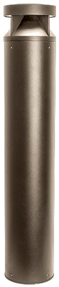 Dabmar Cast Alum Bollard Flat Top 120V-277V LB 35W 40K, D870-LB35-40K-BZ, Bronze