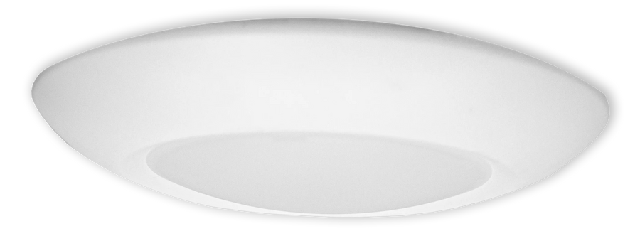 Westgate Mfg Disk Light, 15W, 3000K, TRIAC Dimming, Damp Location, White, DLSN6-30K