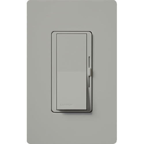 Lutron Diva Reverse-Phase (ELV) Dimmer Switch, 250W LED or 500W ELV, Single Pole/3-Way, Neutral Required, 120V, DVRP-253P-GR, Gray