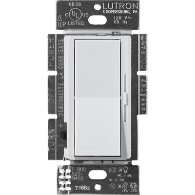 Lutron Diva Dimmer, 450W, Magnetic Low-Voltage, Single-Pole, Satin, Mist, DVSCLV-600P-MI