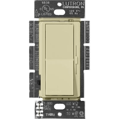 Lutron Diva Dimmer, 600VA, Magnetic Low-Voltage, Single-Pole, Sage, DVSCLV-600P-SA