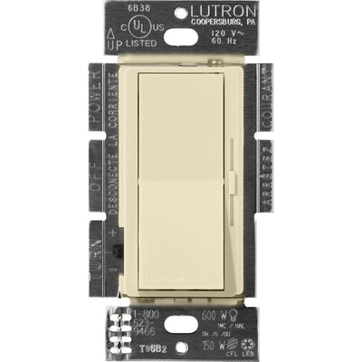 Lutron Diva Dimmer, 600VA, Magnetic Low-Voltage, Single-Pole, Sand, DVSCLV-600P-SD