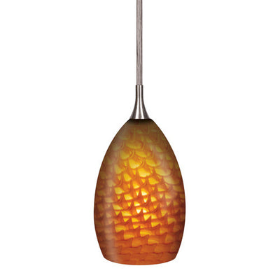 Elco Lighting Becket Glass Pendant, 50W, 12V, GU5.3, Autumn, E22AU