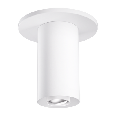 Elco Lighting Sylo Surface Mount Koto Focus Module, 10.5W, 2700K, CRI95+, Triac/ELV, Adjustable 18–50°, All Black, E25FB-1330-W