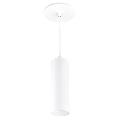 Elco Lighting Koto Sylo 2" Pendant, 5–12.5W, 4000K, CRI95, Triac/ELV, 60° Beam, White, E25ABZ09W-09W40D
