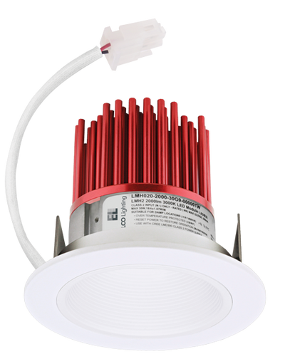 Elco Lighting Cedar 3" LED Light Engine, Baffle Trim, 10W, 3000K, CRI93, Triac/0-10V, White, E314C0830W2