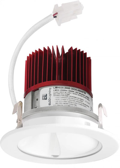 Elco Lighting 4" LED Light Engine with Wall Wash Reflector Trim, 9.6–18W, 3000K, CRI93, Triac/ELV/0-10V, Bronze, E418C1630BZ