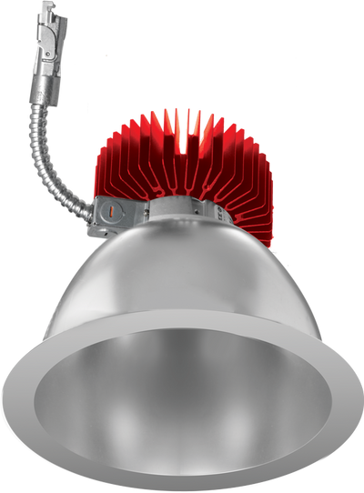 Elco Lighting 9" Reflector LED Light Engine Trim, 8.8–71.4W, 5000K, CRI93, Triac/0-10V, Haze with White Trim, E910L4050HW2