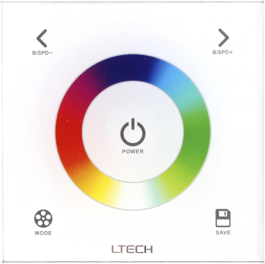 Elco Lighting Touch Wall Panel RGB Controller, 24V DC, 288W Max, ECN12