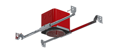 Elco Lighting 4" New Construction IC Airtight Junction Box, 2-Hour Fire Rated, Quick-Connect, EJB483ICA