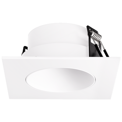 Elco Lighting Pex 2" Canless Square Deep Reflector, All Black, EKCL2518BB