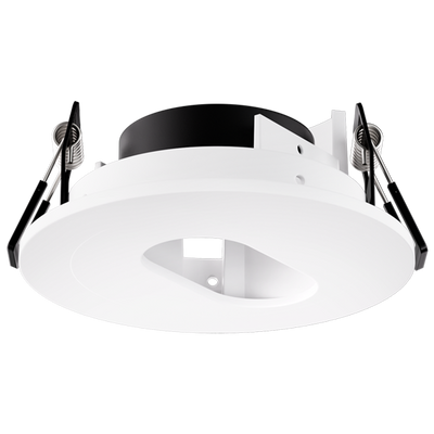 Elco Lighting Pex 3" Canless Round Adjustable Slot Aperture, Black Slot/White Ring, EKCL3620W