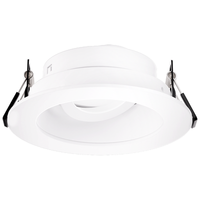 Elco Lighting Pex 3" Canless Round Adjustable Reflector, Haze with White Trim, EKCL3629H