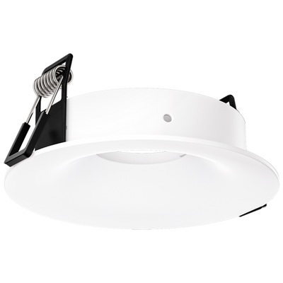 Elco Lighting Pex 3" Canless Round Curved Reflector, All Black, EKCL3672B