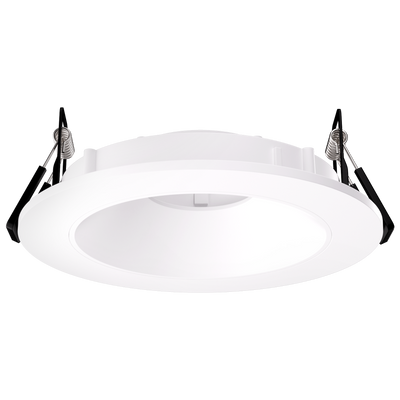 Elco Lighting Pex 4" Canless Round Shallow Reflector, Haze/White, EKCL4116H