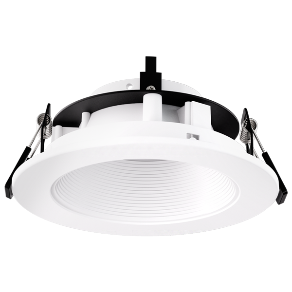 Elco Lighting Pex 4 In. Canless Round Adjustable Baffle, All Black, EKCL4193BB